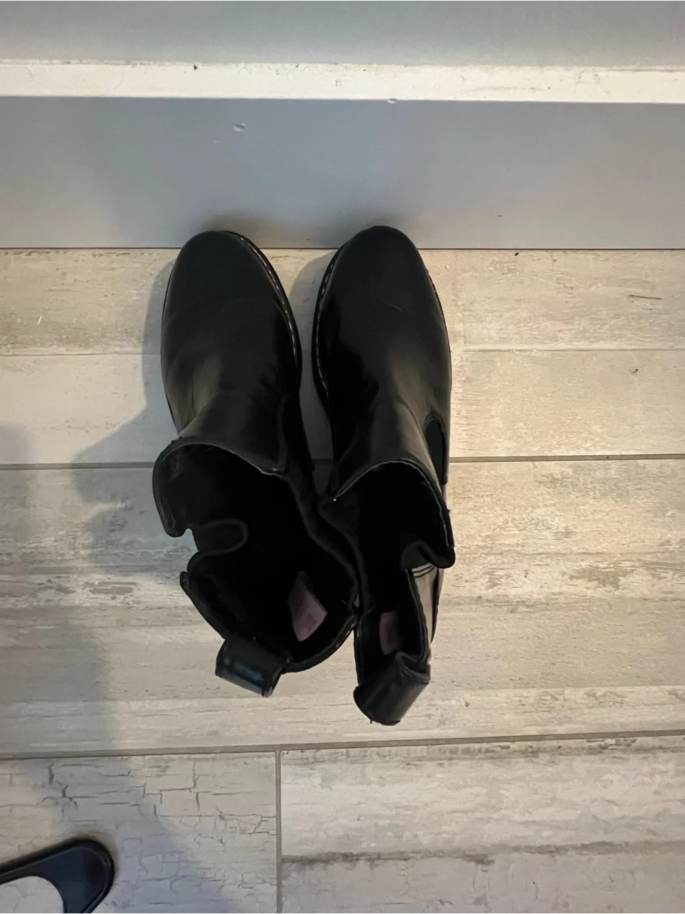 Sam & Libby Black Chelsea Boots Women’s 7.5 Chunky Lug Sole Ankle Boots